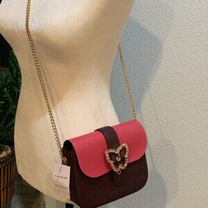 🦋 COACH GEMMA CROSSBODY IN COLORBLOCK WITH BUTTERFLY BUCKLE NWT